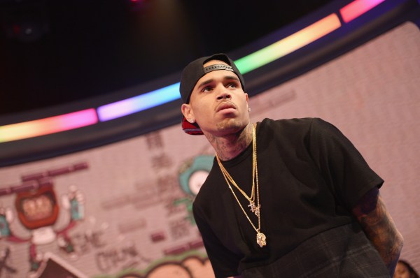 Chris Brown Visits BET's "106 & Park"