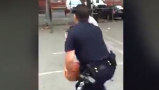 Let’s Watch Two Uniformed NYPD Officers Play Some Pickup Basketball With Bronx Teens