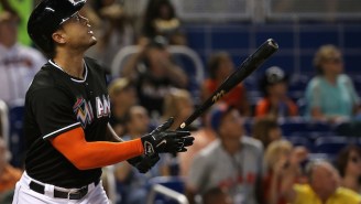 Giancarlo Stanton Hit Another Mammoth Home Run And A Fan Snagged It With His Bare Hand