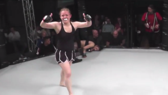 Watch This MMA Fighter Knock Out Her Opponent, Then Curtsey In Celebration