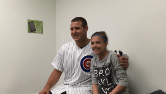 Watch The Cubs’ Anthony Rizzo Surprise A Young Fan At The Oncology Floor Of A Hospital