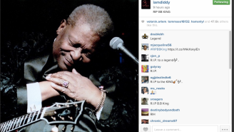 P. Diddy and Justin TImberlake Instagram their Tearful Farewells to BB King