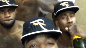 The Cavs Celebrated By Drinking Champagne And Dancing In A Hot Tub Together