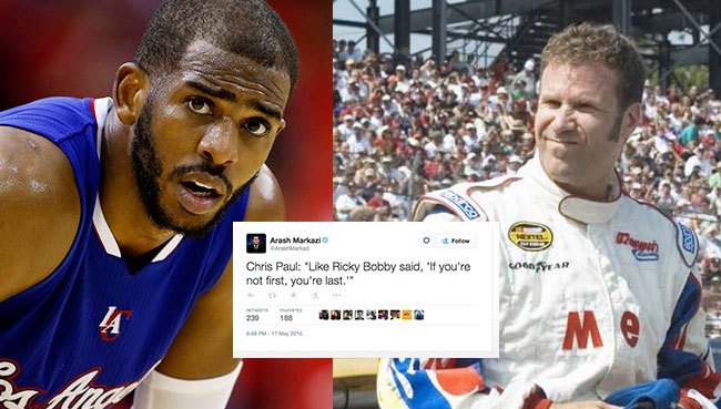 Chris Paul Used A Ricky Bobby Quote About Losing To Express His Pain