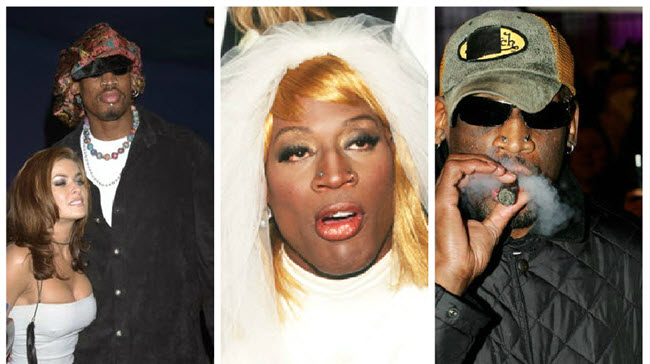 dennis rodman dress like a woman