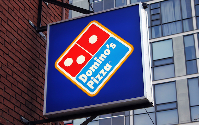 domino's pizza sign