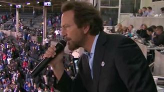 Watch Eddie Vedder Sing ‘Take Me Out To The Ball Game’ At Wrigley Field