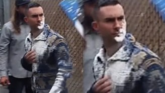 Adam Levine Was Not Happy After Taking This Flour Bomb To The Face