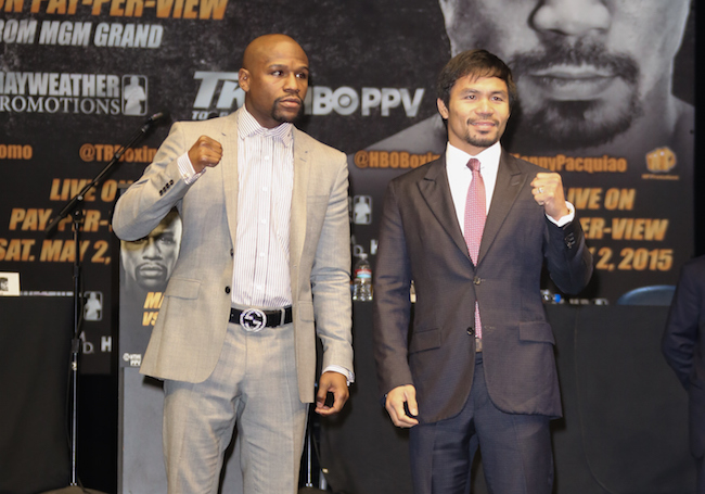 Floyd Mayweather And Manny Pacquiao Los Angeles Press Conference