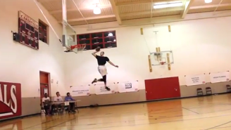 Watch Zach LaVine Take Dunking To The Extreme With A Football