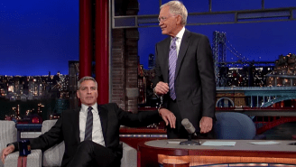 George Clooney Broke Out The Handcuffs To Keep Letterman From Leaving