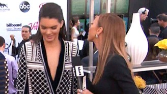 Please Enjoy Giuliana Rancic’s Awkward Kiss With Kendall Jenner