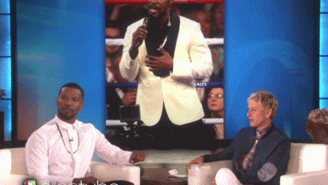 Jamie Foxx Told Ellen Why He Stunk Up The National Anthem At Mayweather-Pacquiao