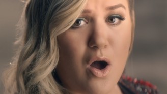 Burst out of your glowing float-box to Kelly Clarkson’s ‘Invincible’ music video