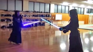 Watch Kendo Swordsmen Spar With Toy Lightsabers