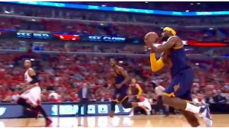 LeBron James Finds Timofey Mozgov With A 50-Foot Alley-Oop Pass