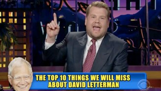 James Corden Counted Down The Top 10 Things We’ll Miss About David Letterman