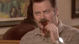 Nick Offerman Gets To Eat All The Breakfast Food He Wants In The McDonald’s Movie
