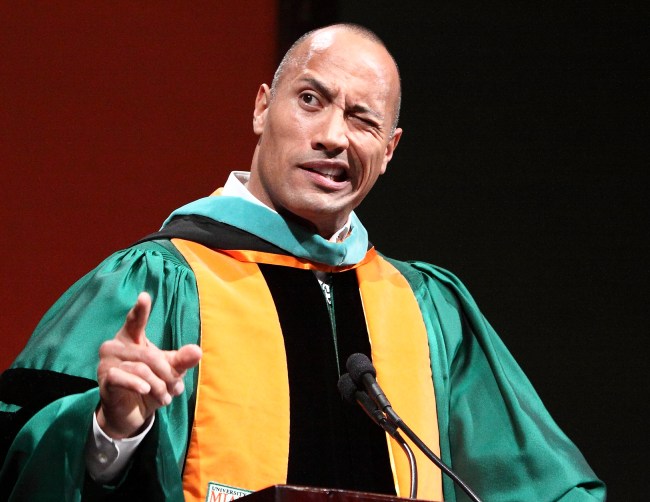 Dwayne Johnson Delivers Commencement Speech at University of Miami