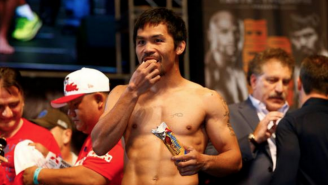 Manny Pacquiao Downed A Pack Of Butterfinger Cups Right After He Finished Weighing In