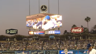 Dodger Stadium Applauds Two Men Captured On The Kiss Cam