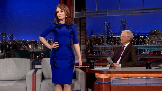 Tina Fey Ditches Her Dress In Honor Of David Letterman’s Impending Retirement
