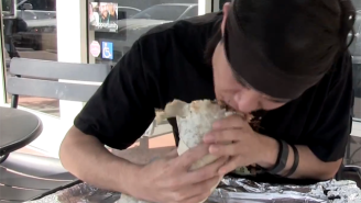 Watch This Guy Down A Five Pound Monster Burrito In Under Two Minutes