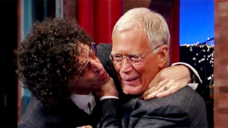 Watch Howard Stern Attempt To Plant A Final Goodbye Kiss On David Letterman