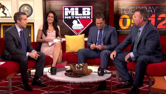 Watch This MLB Network Analyst Hit His Co-Host In The Head With A Line Drive