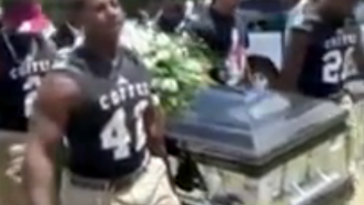 Watch These Football Teammates Carry Their Fallen Brother One Last Time