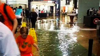 Check Out These Photos Of Minute Maid Park In Houston Flooding During An Astros Game