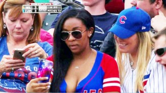 Watch This Woman Get Caught Taking The Most Shameless Selfie At The Cubs Game