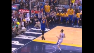 Stephen Curry Was So Good He Even Scored On A Missed Dunk