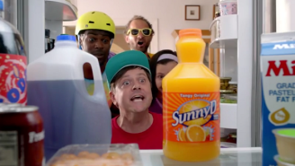 Sunny Delight Reenacted Their ’90s ‘Purple Stuff’ Commercial With A Modern Day Twist