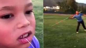 Watch This Olympian Use A Javelin To Pull Out His Daughter’s Tooth