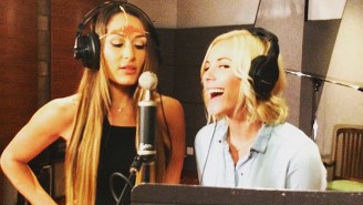 Exciting New Musical Duo Nikki Bella And Renee Young Hit The Studio To Lay Down Some Tracks