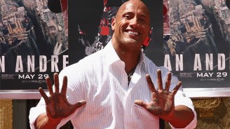 Dwayne ‘The Rock’ Johnson Laid A Cement Smackdown Outside The Historic TCL Chinese Theatre