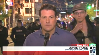 A Goofy Dancing Yahoo Interrupted A News Report About An Intense Police Standoff