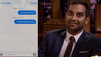 Watch Aziz Ansari Read Embarrassing Romantic Text Messages On ‘The Tonight Show’