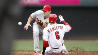 Billy Hamilton Stole All The Bases Against The Phillies