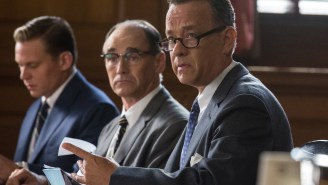 Tom Hanks is front and center on the poster for Steven Spielberg’s ‘Bridge of Spies’