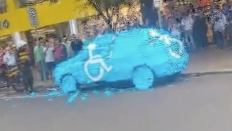 This Guy Learned His Lesson The Hard Way By Parking In A Handicapped Spot In Brazil