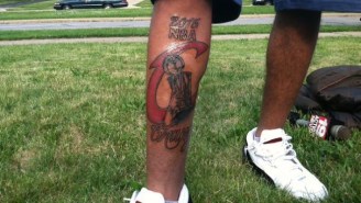This Cavaliers Fan Inked This ‘2015 NBA Champs’ Tattoo To His Leg