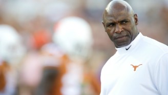 Texas Football Coach Charlie Strong Is Staging Tiger Fights In His Office Now