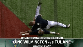 Watch A College Baseball Player Turn Into The Rock For A WWE-Style Rain Delay Match