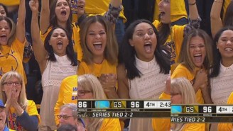 Watch Steph Curry’s Family Celebrate His Step Back Three-Pointer Over Matthew Dellavedova