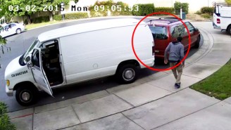 The World’s Worst Delivery Man Will Hit Your Car, Not Once, But Twice