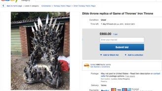 Remember That Iron Throne Made Of Dildos? It’s For Sale On Ebay And Can Be Yours