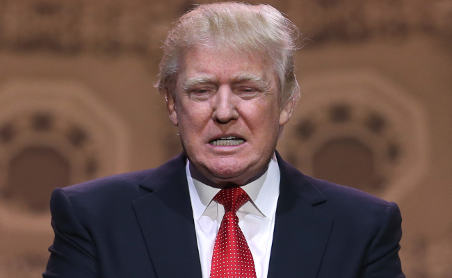 Donald Trump on a grumpy day