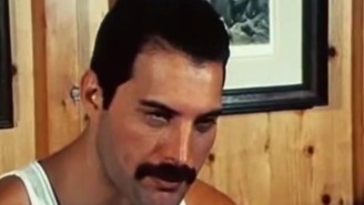 Watch Freddie Mercury Watch Kanye West’s Glastonbury Performance Of ‘Bohemian Rhapsody’